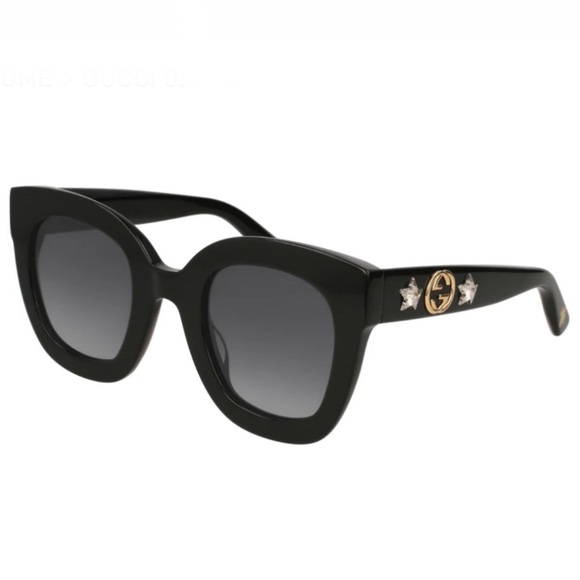 GUCCI ROUND-FRAME ACETATE SUNGLASSES WITH STAR GG0208S 550$ - Picture 4 of 6